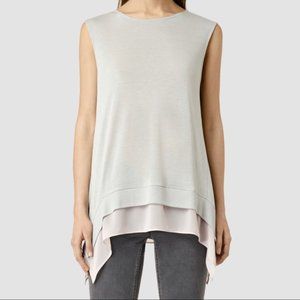 ALL SAINTS ARYA TIERED SLEEVELESS TOP